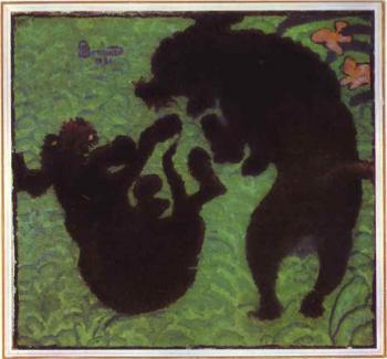 Pierre Bonnard : Two Poodles